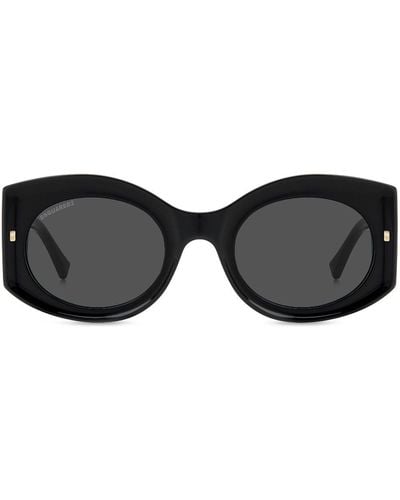 DSquared² Lunettes de soleil Hype à monture papillon - Noir