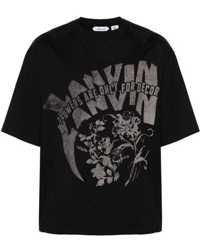 Lanvin T-shirt con stampa grafica x Future - Nero