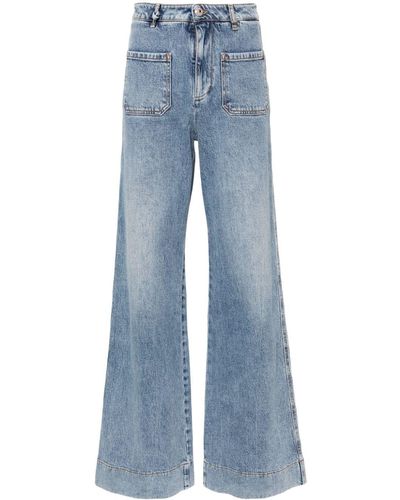 Sartoria Tramarossa Virginia High-rise Wide-leg Jeans - Blue