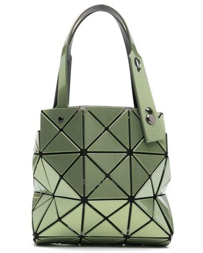 Bao Bao Issey Miyake Carat-2 Panelled Tote Bag - Green