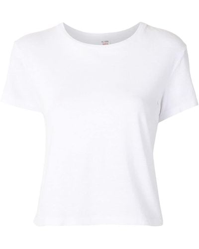 RE/DONE Klassisches T-Shirt - Weiß
