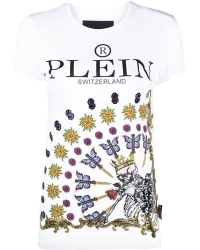 Philipp Plein Sexy Pure Skeleton T-shirt - White