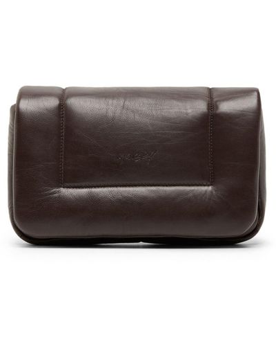 Marsèll Riquadro Leather Clutch Bag - Brown