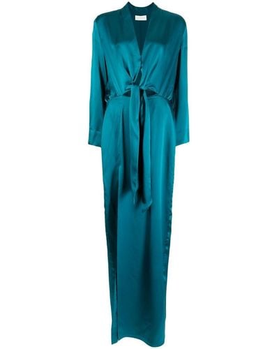 Michelle Mason Abendkleid im Kimono-Stil - Blau