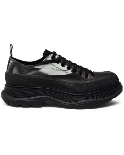 Alexander McQueen Zapatos Tread Slick con cordones - Negro