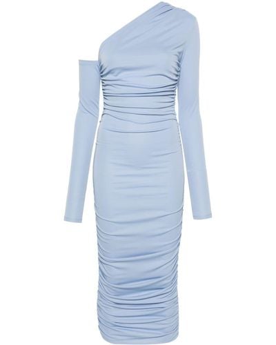 ANDAMANE Olimpia One-shoulder Midi Dress - Blue