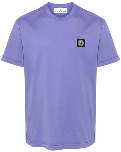 Stone Island Cotton Jersey T-Shirt - Purple