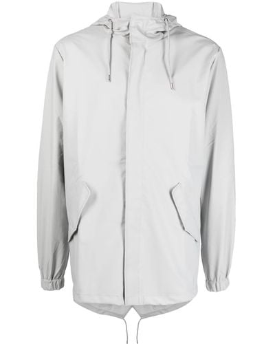 Rains Fishtail Waterproof Raincoat - White