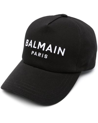 Balmain Baseball Cap Met Logo - Zwart