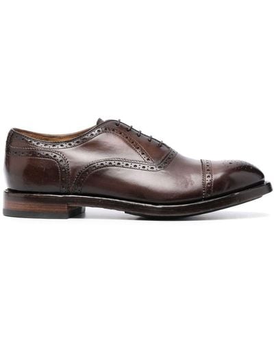 Officine Creative Temple 021 Leather Oxford Shoes - Brown