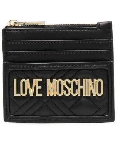 Love Moschino Portacarte con zip - Nero