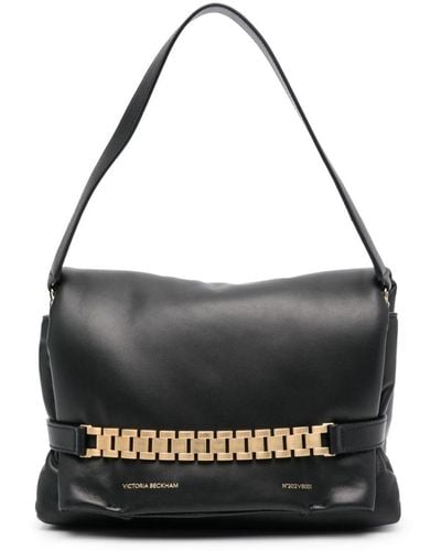 Victoria Beckham Puffy Chain Shoulder Bag - Black