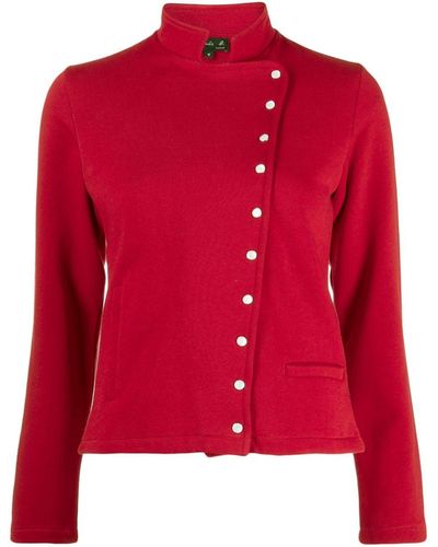 agnès b. Fifre Asymmetric Cotton Jacket - Red
