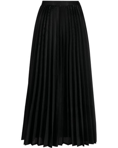Junya Watanabe High-waist Pleated Skirt - Black