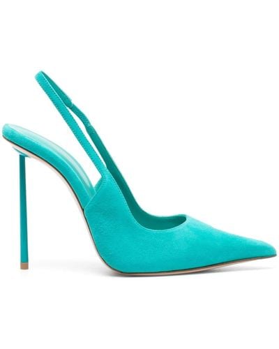 Le Silla Bella 120mm Suede Court Shoes - Blue