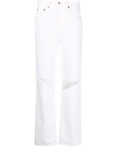 RE/DONE High Waist Jeans - Wit