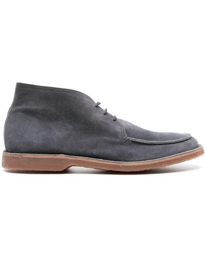 Officine Creative Kent 002 Suède Enkellaarzen - Blauw