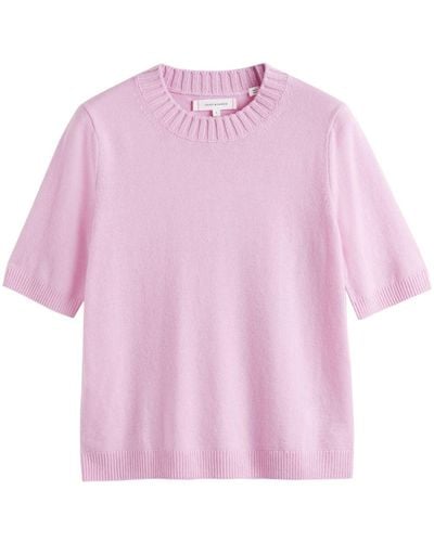 Chinti & Parker Crew-neck Knitted T-shirt - Pink