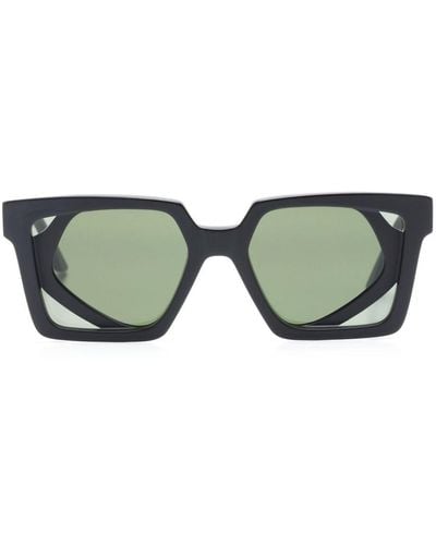 Kuboraum Double-frame Oversized Sunglasses - Green