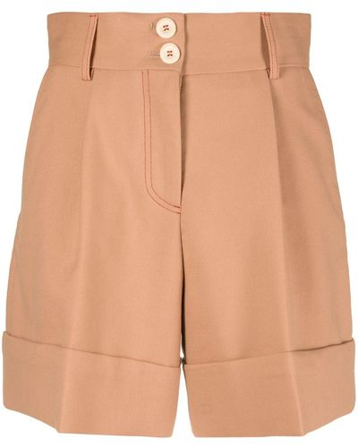 See By Chloé Pleated Tailored Shorts - Multicolor