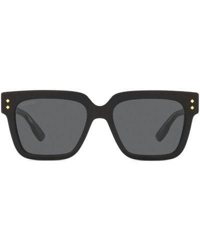 Gucci Gafas de sol con montura cuadrada - Negro
