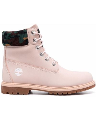 Timberland Heritage Cupsole Stiefel - Pink