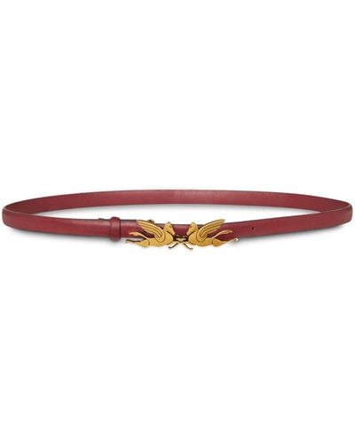 Etro Pegaso-buckle Leather Belt - Red