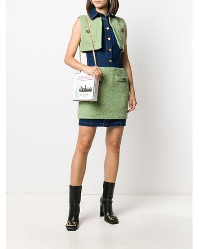 Moschino Panelled Fitted Dress - Green