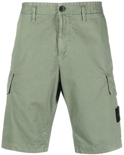 Stone Island Cargo-Shorts mit Kompass - Grün
