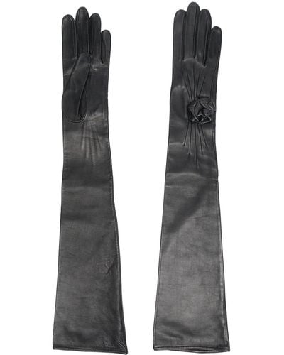 Manokhi Handschuhe aus Leder - Grau