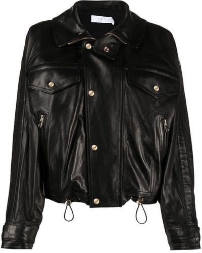 IRO Leather Biker Jacket - Black