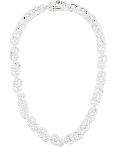 Le Gramme Chain-link Sterling Silver Necklace - Metallic