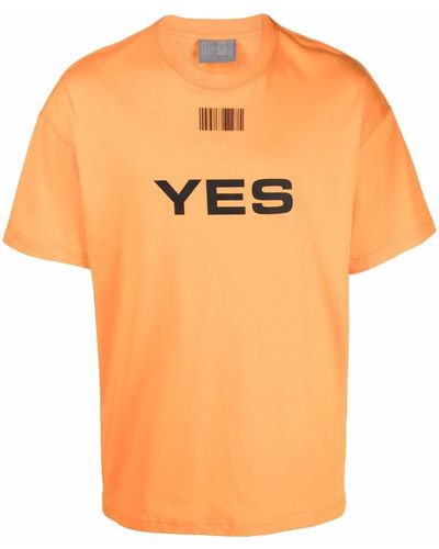 VTMNTS T-shirt con stampa - Arancione