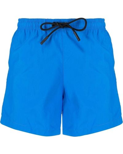 Marcelo Burlon Drawstring Swim Shorts - Blue