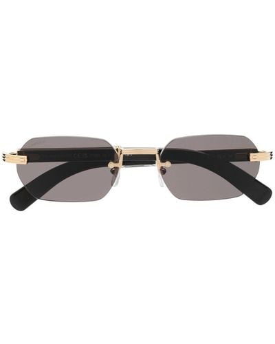 Cartier Sonnenbrille mit eckigem Gestell - Braun