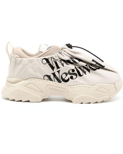 Vivienne Westwood Sneakers im Layering-Look mit Logo-Print - Natur