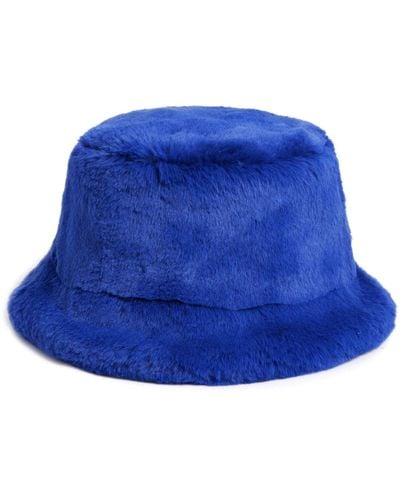 Apparis Gilly Faux-fur Bucket Hat - Blue