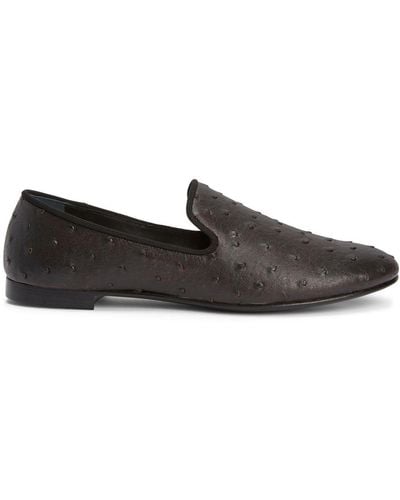Giuseppe Zanotti Seymour Leather Loafers - Black