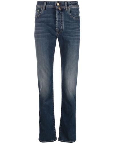 Jacob Cohen Logo-patch Skinny Jeans - Blue