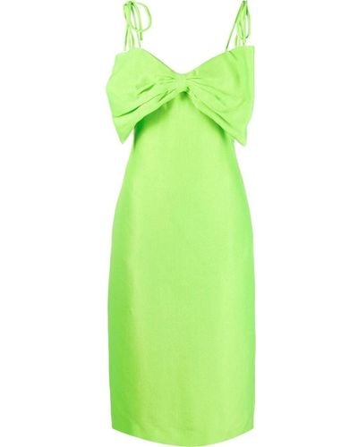 MSGM リボン ドレス - グリーン