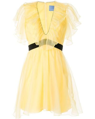 Macgraw Sandpiper Ruffled Dress - Yellow