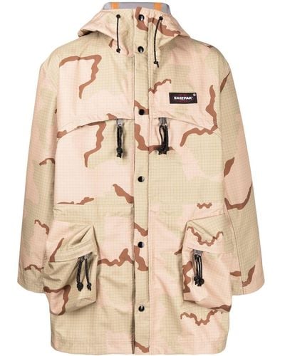 Undercover Logo-patch Graphic-print Jacket - Natural