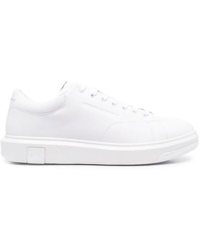 Armani Exchange Leather Low-top Sneakers - White