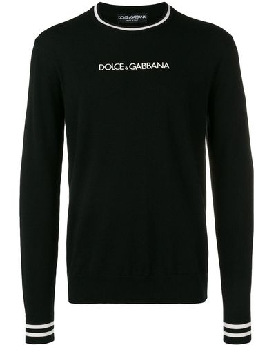 Dolce & Gabbana コントラストロゴ セーター - ブラック