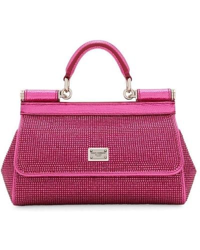 Dolce & Gabbana Kleine Sicily Handtasche - Pink