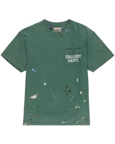 GALLERY DEPT. Vintage Logo Painted Cotton T-shirt - Green