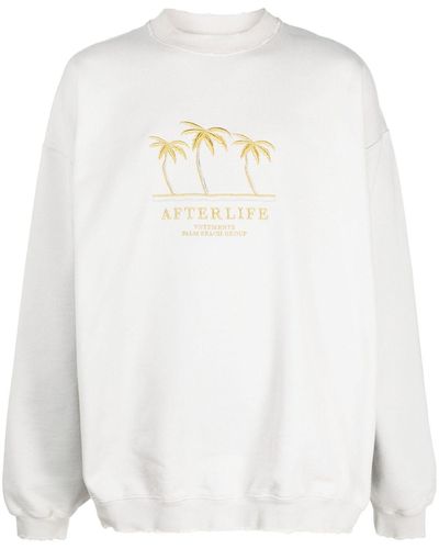 Vetements Embroidered-design Sweatshirt - White