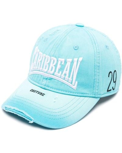 BOTTER Caribbean distressed cotton cap - Blu