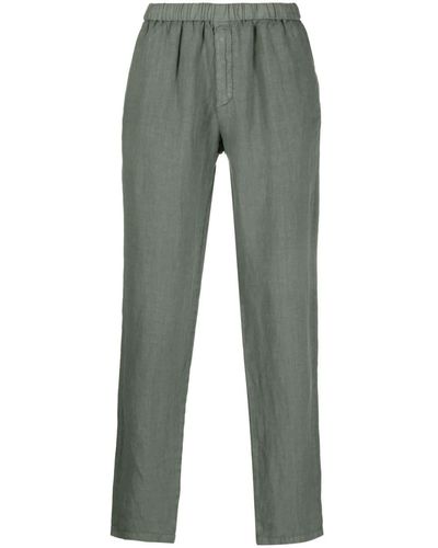 Boglioli Linen Straight-leg Pants - Gray