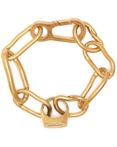 Ambush Chain-link Brass Bracelet - Metallic
